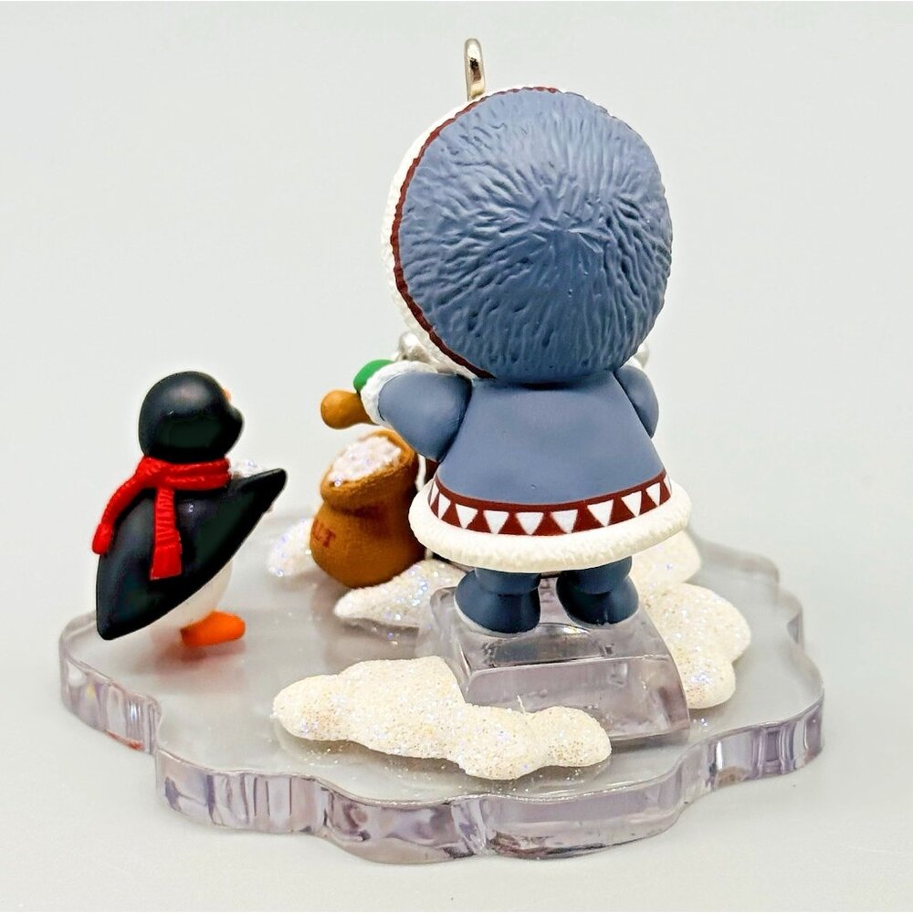 Hallmark Frosty Friends Christmas Ornament 2007 2009‎ Eskimo Penguin Lot of 2 - Picture 4 of 6